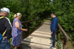 В Октябрьском районе отремонтировали мост через реку Плющиху 